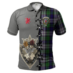 Clan Colquhoun Dress Tartan Polo Shirt - Lion Rampant And Celtic Thistle Style YD29 Colquhoun Dress Tartan Tartan Polo