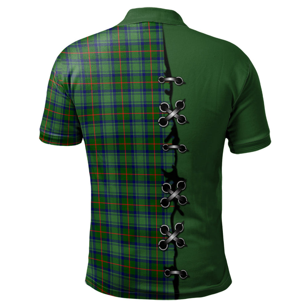 Clan Cranstoun Tartan Polo Shirt - Lion Rampant And Celtic Thistle Style KW75 Cranstoun Tartan Tartan Polo