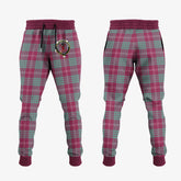 Clan Crawford Ancient Tartan Crest Jogger Sweatpants PU88 Clan Crawford Tartan Today
