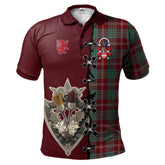 Clan Crawford Modern of NewZealand Tartan Polo Shirt - Lion Rampant And Celtic Thistle Style LX38 Crawford Modern of NewZealand Tartan Tartan Polo