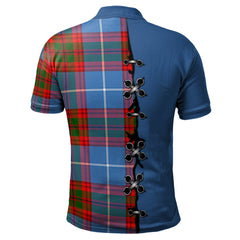 Clan Crichton Tartan Polo Shirt - Lion Rampant And Celtic Thistle Style ON40 Crichton Tartan Tartan Polo