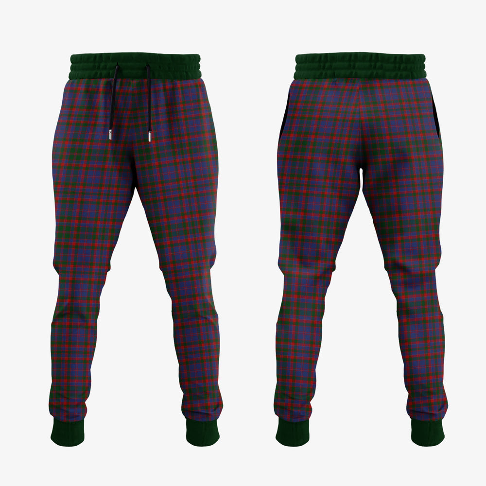 Clan Cumming Tartan Crest Jogger Sweatpants SS79 Clan Cumming Tartan Today
