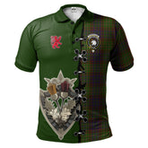 Clan Cunningham Hunting Modern Tartan Polo Shirt - Lion Rampant And Celtic Thistle Style CD94 Cunningham Hunting Modern Tartan Tartan Polo