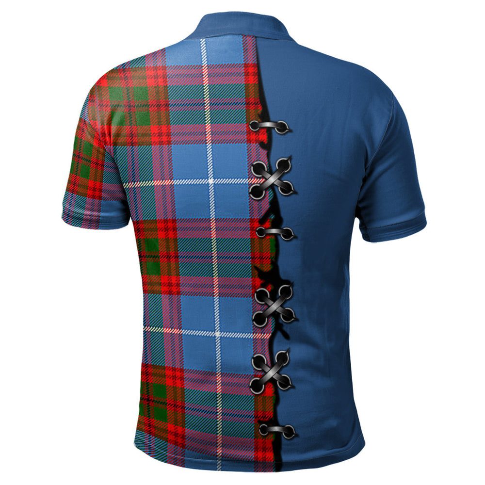Clan Dalmahoy Tartan Polo Shirt - Lion Rampant And Celtic Thistle Style LK29 Dalmahoy Tartan Tartan Polo