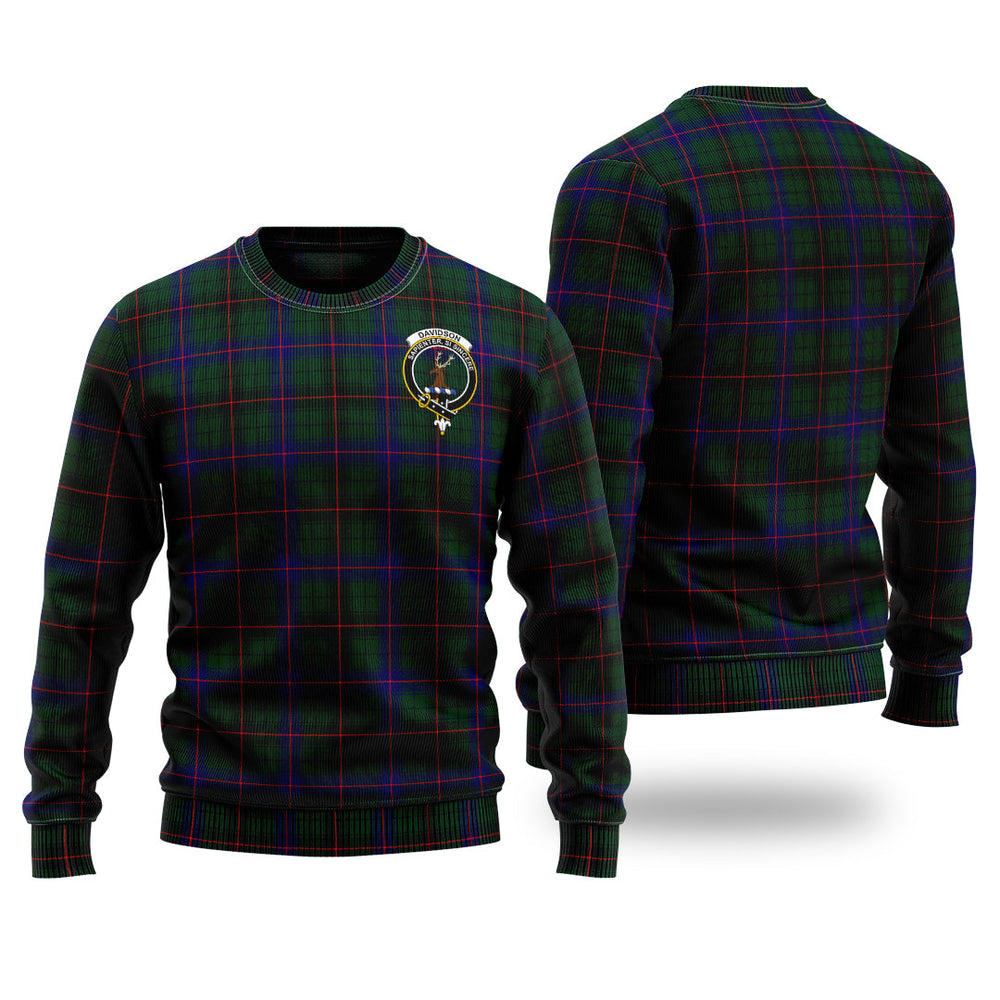 Clan Davidson Modern Tartan Christmas Ugly Sweater AW52 Davidson Modern Tartan Tartan Sweater