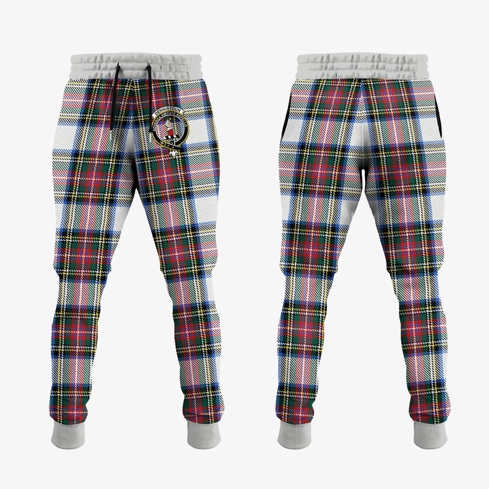 Clan Dennistoun Tartan Crest Jogger Sweatpants PO66 Clan Dennistoun Tartan Today