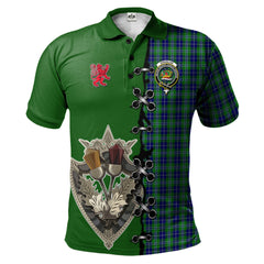 Clan Douglas Tartan Polo Shirt - Lion Rampant And Celtic Thistle Style YB25 Douglas Tartan Tartan Polo