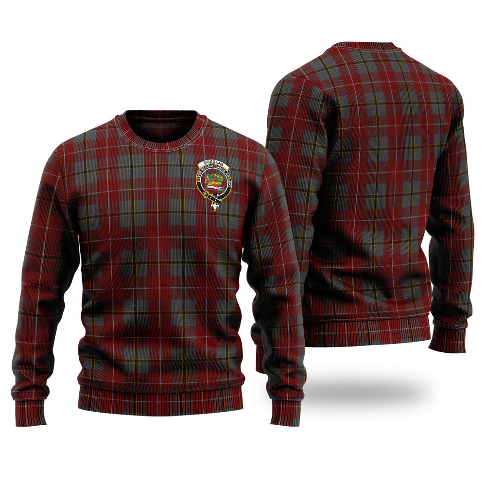 Clan Douglas Ancient Red Tartan Christmas Ugly Sweater SA38 Douglas Ancient Red Tartan Tartan Sweater