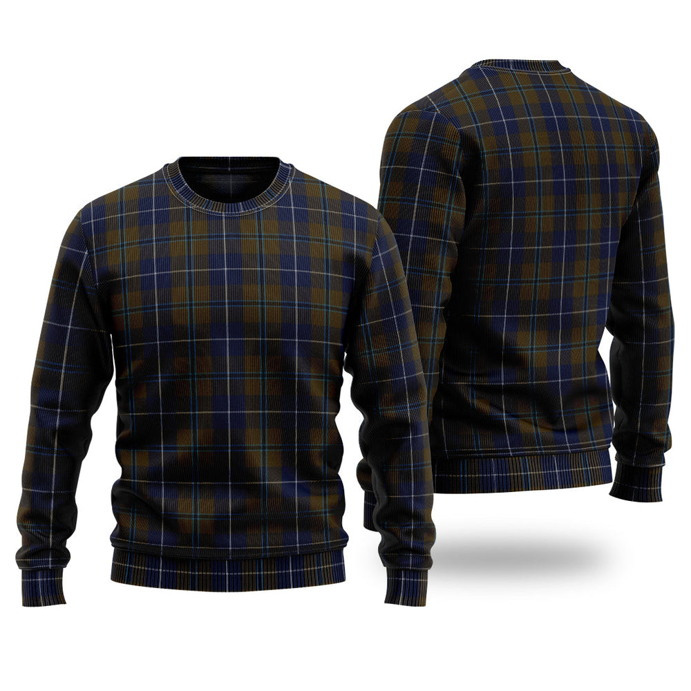 Clan Douglas Brown Tartan Christmas Ugly Sweater SH56 Douglas Brown Tartan Tartan Sweater
