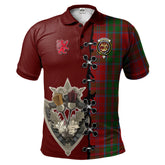 Clan Drummond Tartan Polo Shirt - Lion Rampant And Celtic Thistle Style RM16 Drummond Tartan Tartan Polo