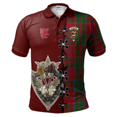 Clan Drummond Tartan Polo Shirt - Lion Rampant And Celtic Thistle Style RM16 Drummond Tartan Tartan Polo