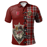 Clan Drummond of Perth Dress Tartan Polo Shirt - Lion Rampant And Celtic Thistle Style YT78 Drummond of Perth Dress Tartan Tartan Polo
