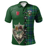 Clan Duncan Ancient Tartan Polo Shirt - Lion Rampant And Celtic Thistle Style GY29 Duncan Ancient Tartan Tartan Polo