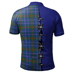 Clan Edmonstone Tartan Polo Shirt - Lion Rampant And Celtic Thistle Style NB23 Edmonstone Tartan Tartan Polo