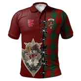 Clan Erskine Tartan Polo Shirt - Lion Rampant And Celtic Thistle Style NQ56 Erskine Tartan Tartan Polo