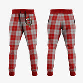 Clan Erskine Red Tartan Crest Jogger Sweatpants US31 Clan Erskine Tartan Today