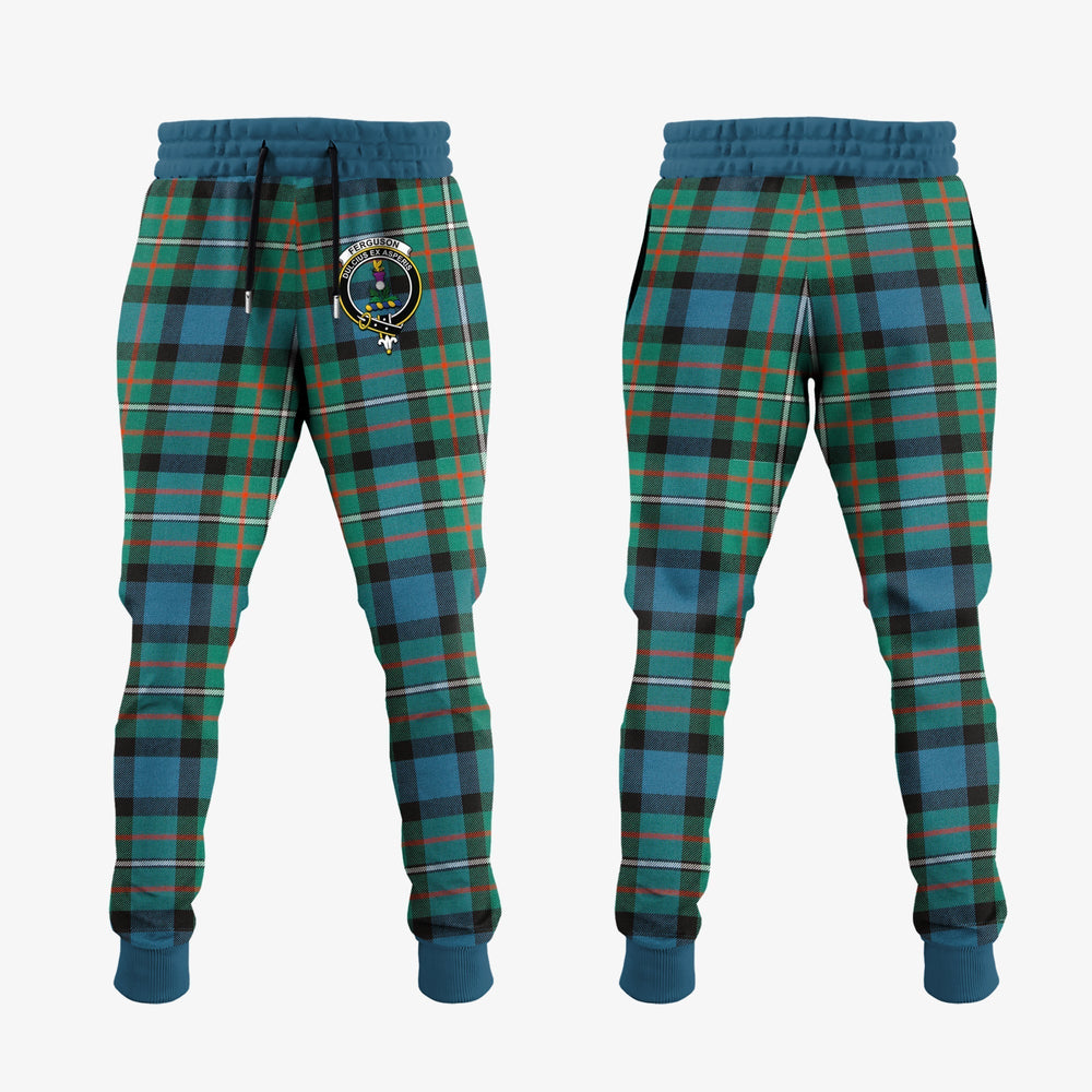 Clan Ferguson Ancient Tartan Crest Jogger Sweatpants CH41 Clan Hall Tartan Today