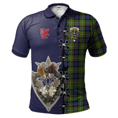 Clan Ferguson Modern Tartan Polo Shirt - Lion Rampant And Celtic Thistle Style ZD51 Ferguson Modern Tartan Tartan Polo