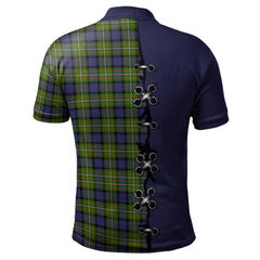 Clan Ferguson Modern Tartan Polo Shirt - Lion Rampant And Celtic Thistle Style ZD51 Ferguson Modern Tartan Tartan Polo