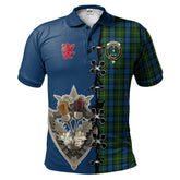 Clan Ferguson of Atholl Clan Tartan Polo Shirt - Lion Rampant And Celtic Thistle Style LH67 Ferguson of Atholl Tartan Tartan Tartan Polo