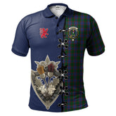 Clan Ferguson Old Tartan Polo Shirt - Lion Rampant And Celtic Thistle Style BV99 Ferguson Old Tartan Tartan Polo