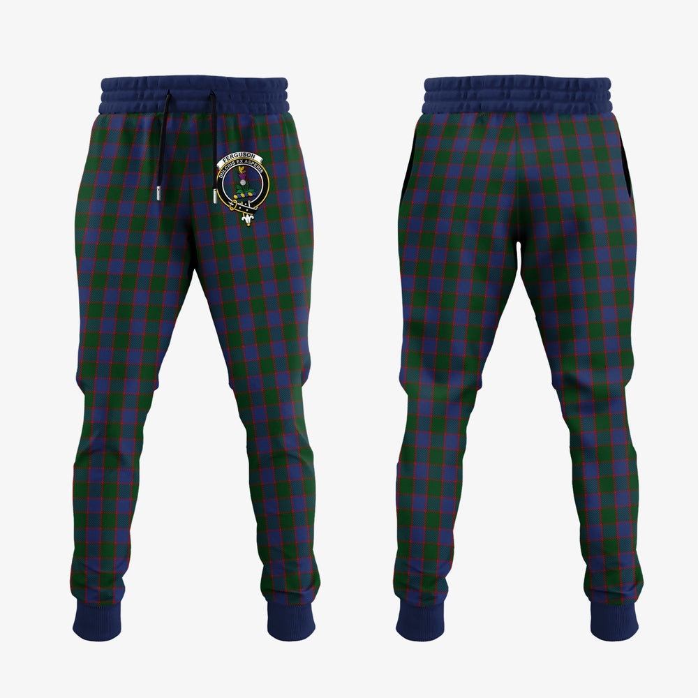 Clan Ferguson Old Tartan Crest Jogger Sweatpants WR89 Clan Hall Tartan Today