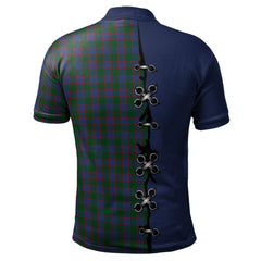 Clan Ferguson Old Tartan Polo Shirt - Lion Rampant And Celtic Thistle Style BV99 Ferguson Old Tartan Tartan Polo