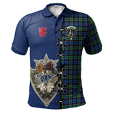 Clan Fletcher Ancient Tartan Polo Shirt - Lion Rampant And Celtic Thistle Style UL37 Fletcher Ancient Tartan Tartan Polo