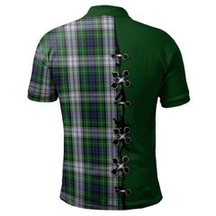 Clan Forbes Dress Tartan Polo Shirt - Lion Rampant And Celtic Thistle Style WW49 Forbes Dress Tartan Tartan Polo