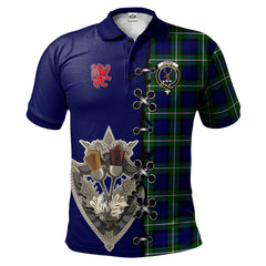 Clan Forbes Modern Tartan Polo Shirt - Lion Rampant And Celtic Thistle Style LK81 Forbes Modern Tartan Tartan Polo