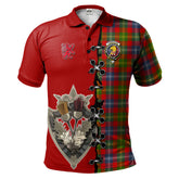Clan Forrester Tartan Polo Shirt - Lion Rampant And Celtic Thistle Style IJ78 Forrester Tartan Tartan Polo
