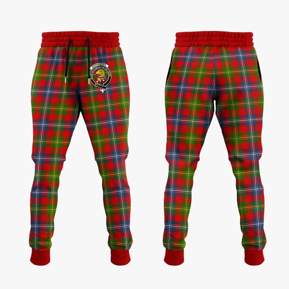 Clan Forrester Tartan Crest Jogger Sweatpants QV75 Clan Forrester Tartan Today