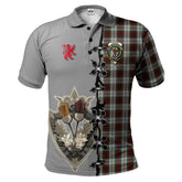 Clan Fraser Dress Tartan Polo Shirt - Lion Rampant And Celtic Thistle Style UW23 Fraser Dress Tartan Tartan Polo