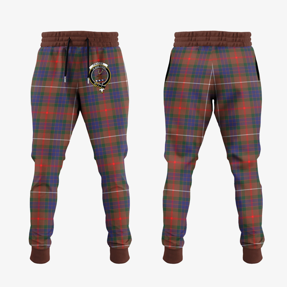 Clan Fraser Hunting Modern Tartan Crest Jogger Sweatpants WZ54 Clan Fraser Tartan Today