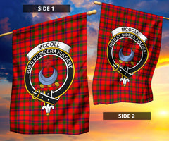 Clan McColl Tartan Crest Garden Flag - SPRG51 Clan Garden Tartan Today