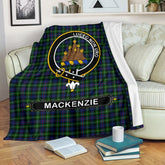 Clan MacKenzie Family Tartan Crest BlanketFR93 Clan MacKenzie Clan MacKenzie