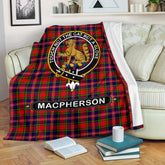 Clan Clan MacPherson (Chief) Family Tartan Crest BlanketsOW81 Clan MacPherson Tartan Today