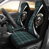 Clan Kennedy Modern Tartan Crest Circle Car Seat Cover NT24 Clan Kennedy Tartan Today