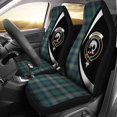 Clan Kennedy Modern Tartan Crest Circle Car Seat Cover NT24 Clan Kennedy Tartan Today