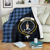 Clan MacKay Blue Tartan Crest Blanket Wave Style XW63 Clan MacKay Tartan Today