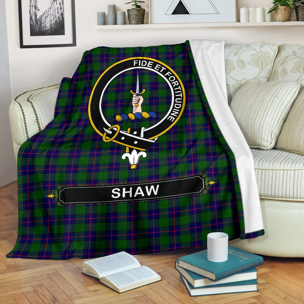 Clan Shaw (of Tordarroch) Tartan Crest BlanketsDG48 Clan Shaw Tartan Today