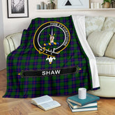 Clan Shaw (of Tordarroch) Tartan Crest BlanketsDG48 Clan Shaw Tartan Today