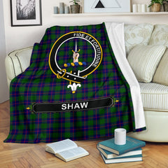 Clan Shaw (of Tordarroch) Tartan Crest BlanketsDG48 Clan Shaw Tartan Today