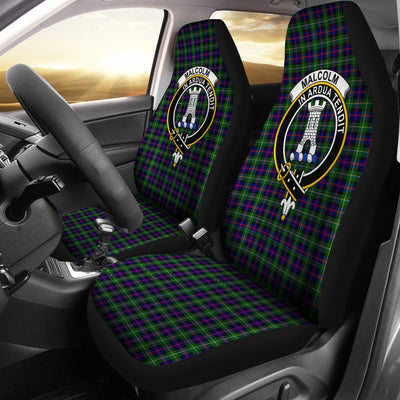 Clan Malcolm (MacCallum) Modern Tartan Crest Car Seat Cover