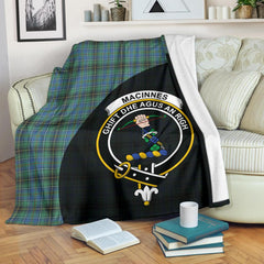 Clan MacInnes Ancient Tartan Crest Blanket Wave Style VM12 Clan MacInnes Tartan Today