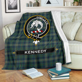 Clan Kennedy Tartan Crest Blanket 3 Sizes TN82 Clan Kennedy Tartan Today