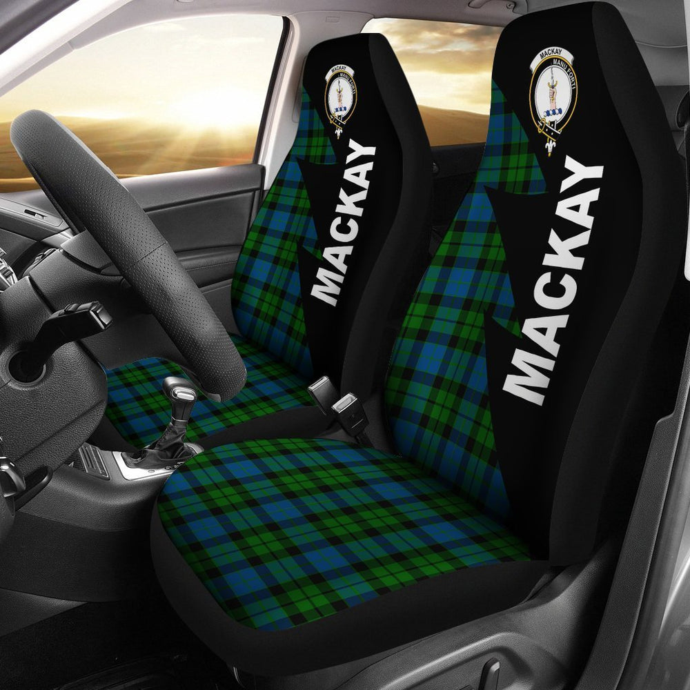 Clan MacKay Modern Tartan Crest Flash Style Car Seat Cover BE79 Clan MacKay Tartan Today