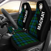 Clan MacKay Modern Tartan Crest Flash Style Car Seat Cover BE79 Clan MacKay Tartan Today