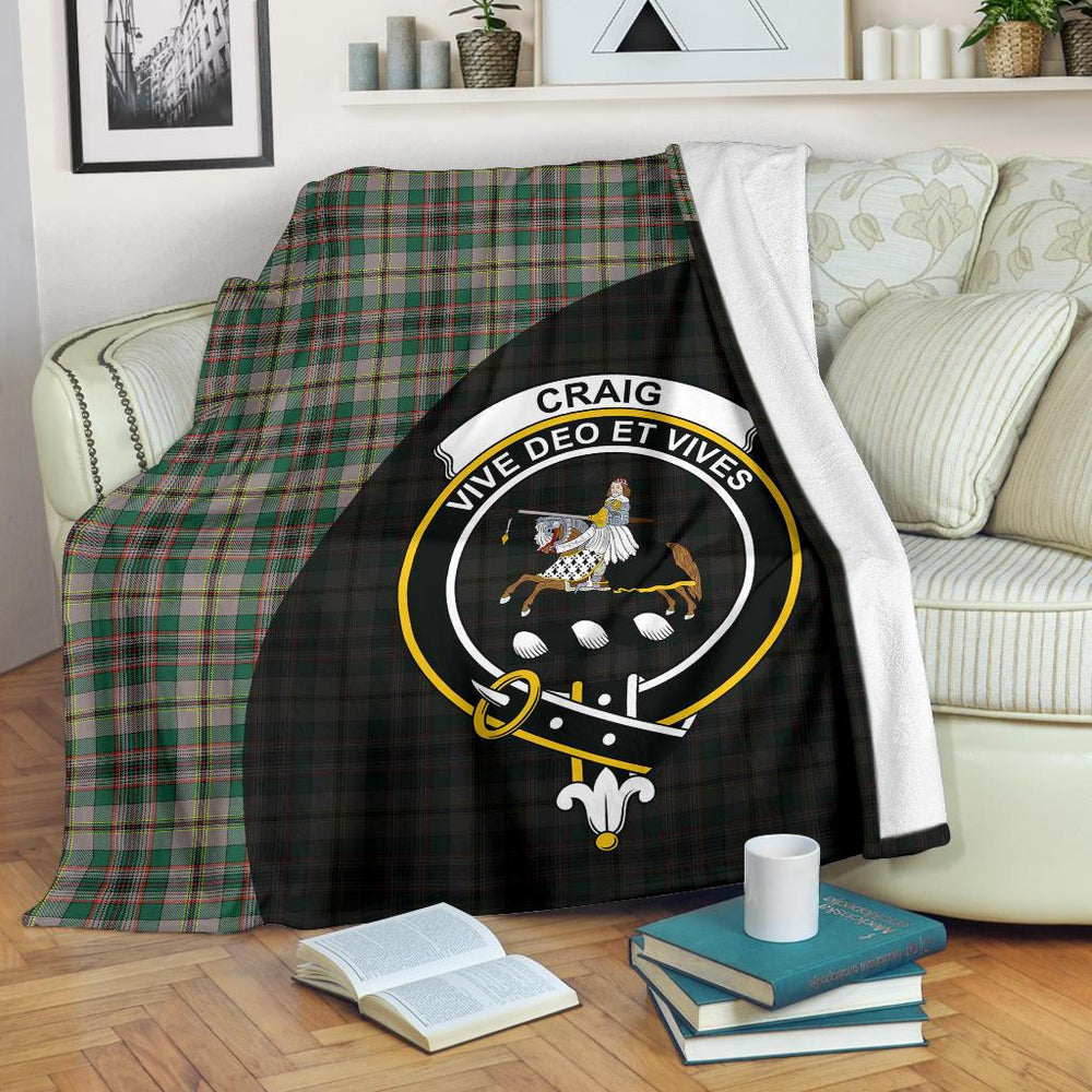 Clan Craig Ancient Tartan Crest Blanket Wave Style JY69 Clan Craig Tartan Today