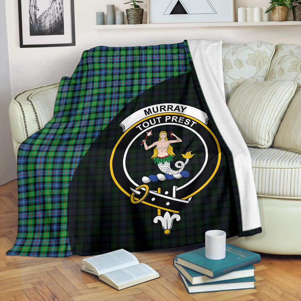 Clan Murray of Atholl Ancient Tartan Crest Blanket Wave Style FP50 Clan Murray Tartan Today